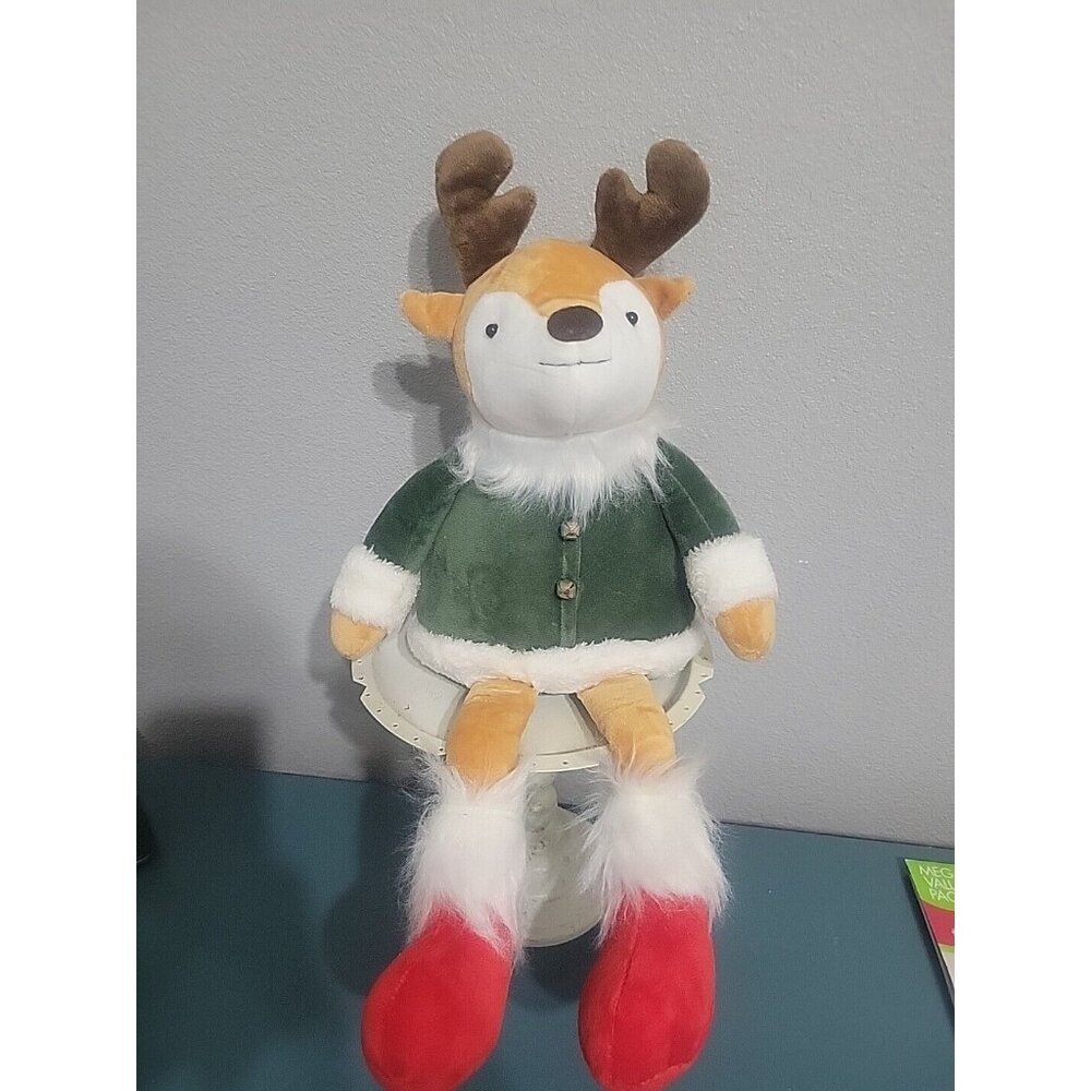 20 " Sitting Reindeer Moose Fabric Plush Holiday Seasonal Christmas Decor